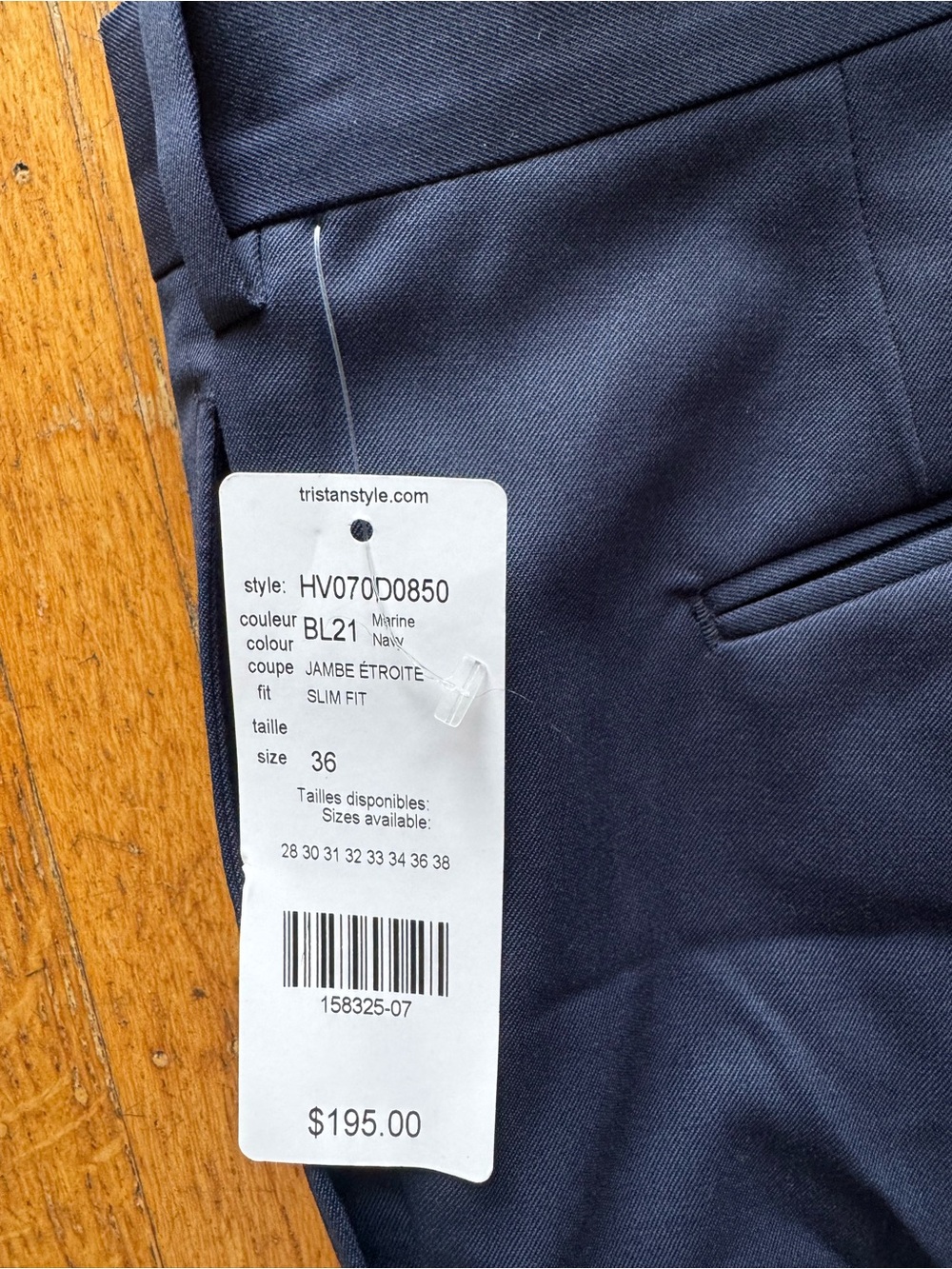 TRISTAN DRESS PANTS (NWT) - Picture 4 of 8